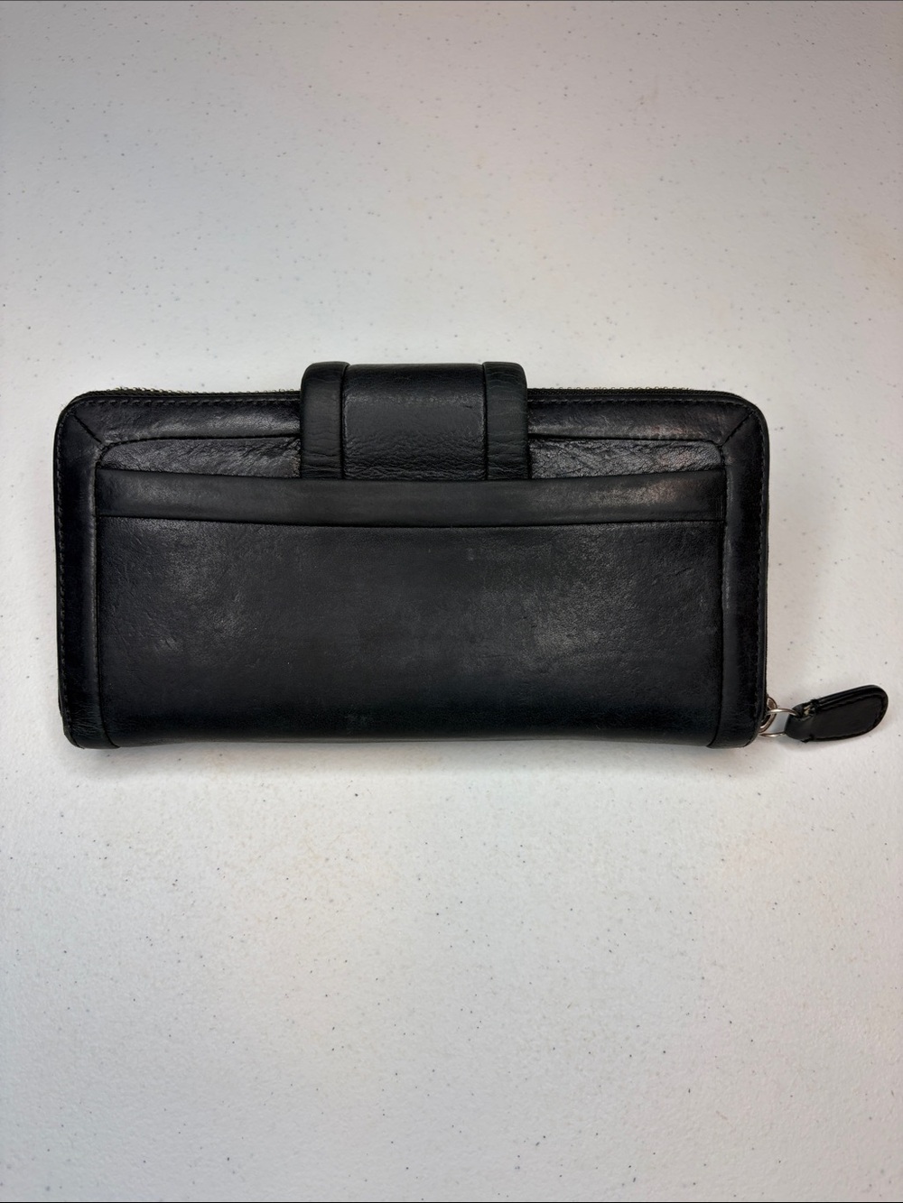 Vintage COACH Black Leather Hamptons Turnlock Continental Wallet - Picture 2 of 9